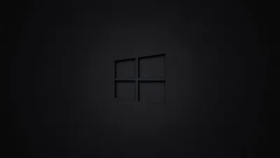 Dark Windows 10 Logo Minimalist - free technology wallpaper 5120×2880