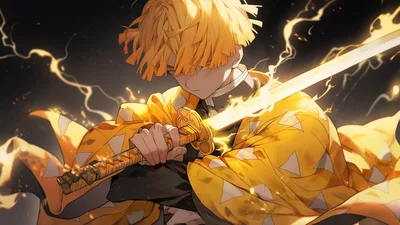 Zenitsu's Thunder Breathing: Electric Ascension - free anime wallpaper 5120×2880