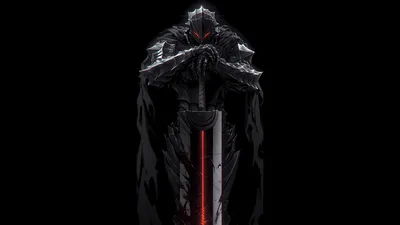 Black Swordsman's Berserker Armor - Dragon Slayer - free dark wallpaper 5120×2880