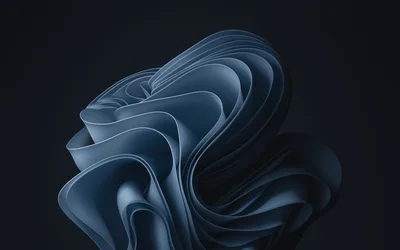 Windows 11 Grey Abstract Flow - free abstract wallpaper 3840×2400