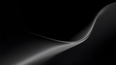 Sleek Metallic Wave on Deep Black - free wallpaper 5120×2880