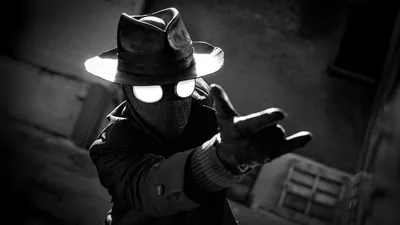 Spider-Noir Shadow in Monochrome 5K - free movies & tv wallpaper 5120×2880