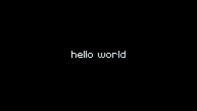 Pixel Hello World AMOLED Display - free technology wallpaper 7680×4320