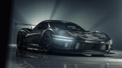 Genesis Magma GT3 Concept: Dark Elegance in Motion - free cars & vehicles wallpaper 10000×5625