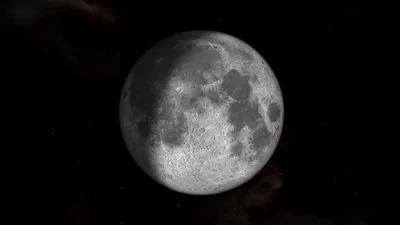 Lunar Majesty in the Void - free wallpaper 5120×2880