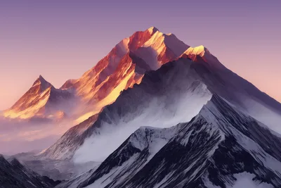 Alpine Peaks in Golden Sunset Light - free nature wallpaper 5120×3413