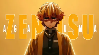 Zenitsu's Golden Thunder Spirit - free anime wallpaper 3840×2160