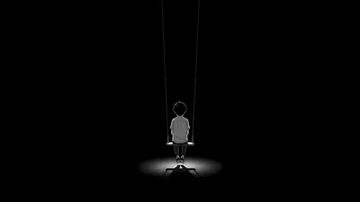 Solitary Swing in the Darkness - free dark wallpaper 5120×2880