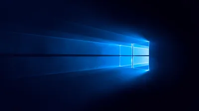 Windows 10 Blue Light Abstract - free technology wallpaper 8000×4500