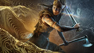 Senua's Saga: Warrior of Light and Shadow - free gaming wallpaper 3840×2160