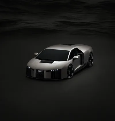 Audi Nuvolari Electric Vision in Monochrome - free wallpaper 7680×8058
