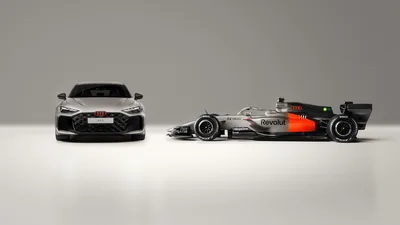 Audi's Future: RS 5 Meets F1 Vision 2026 - free cars & vehicles wallpaper 7680×4320