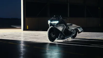BMW Vision K18 Concept Night Showcase - free cars & vehicles wallpaper 5120×2880