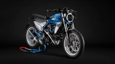 Ducati Scrambler 100 Limited Edition 2026 Studio - free dark wallpaper 7680×4320