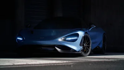 McLaren 720S Sports Car in Dark Garage - free cars & vehicles wallpaper 3840×2160