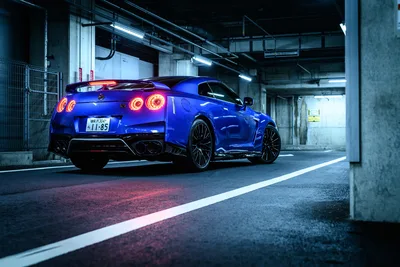 Blue Sports Car in Underground Parking Garage - free cars & vehicles wallpaper 8256×5504