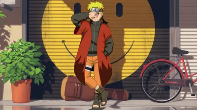 Naruto's Street Smile: Urban Graffiti Legend - free anime wallpaper 5120×2880