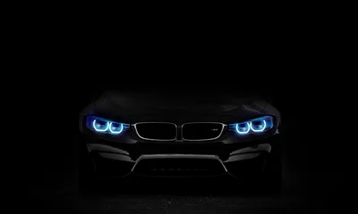 BMW M3 Angel Eyes in the Night - free dark wallpaper 5000×3000