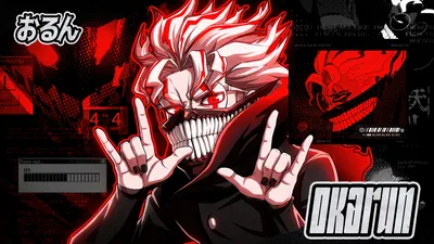 Okarun's Crimson Power Surge - Dandadan 5K - free anime wallpaper 5120×2880