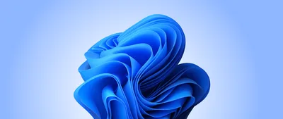 Windows 11 Blue Elegance in 5K - free abstract wallpaper 5689×2400