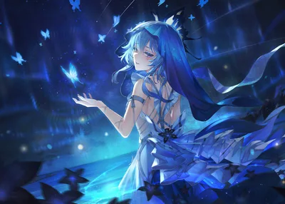 Shorekeeper's Ethereal Blue Dream - free anime wallpaper 5120×3662
