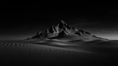 Desolate Peak: Shadow and Sand - free nature wallpaper 3840×2160