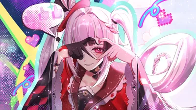 Sparxie's Digital Love in Neon Dreams - free anime wallpaper 5120×2880