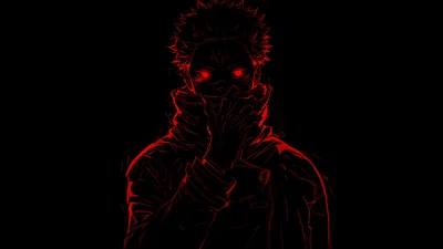 Sukuna's Crimson Wrath - AMOLED 5K - free dark wallpaper 5120×2880