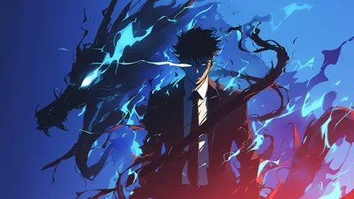 Shadow Monarch's Dragon Ascension - free anime wallpaper 3840×2160