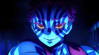 Akaza's Crimson Gaze - Infinity Castle - free anime wallpaper 3840×2160