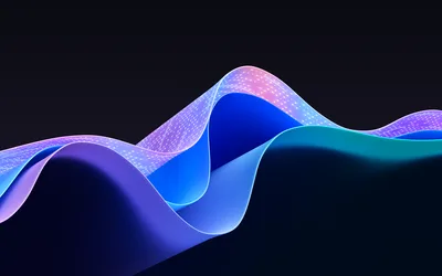 Neon Wave Flow Dark Mode 2023 - free abstract wallpaper 3840×2400