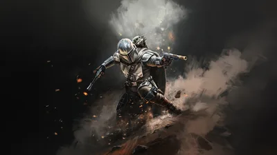 The Mandalorian's Quest Through Fire and Shadow - free movies & tv wallpaper 7680×4320