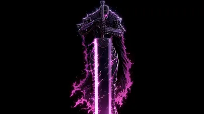 Guts Berserker Neon Ascension - free dark wallpaper 5120×2880
