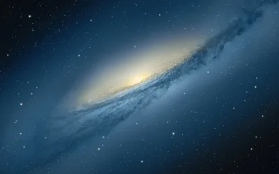Cosmic Spiral: Andromeda Galaxy in Deep Space - free space wallpaper 5120×3200