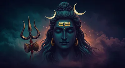 Lord Shiva's Meditation: Divine Mahadev in Spiritual Bliss - free nature wallpaper 4693×2560