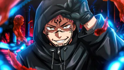 Sukuna's Crimson Grin - 5K Jujutsu Kaisen Hoodie - free anime wallpaper 5120×2880