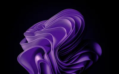 Purple Elegance: Windows 11 Abstract Flow - free abstract wallpaper 3840×2400