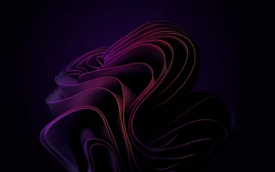 Neon Purple Flow in Darkness - free abstract wallpaper 3840×2400