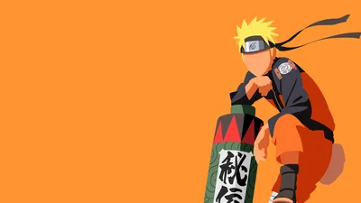 Naruto's Resolute Spirit - Minimalist 5K - free minimalist wallpaper 5120×2880