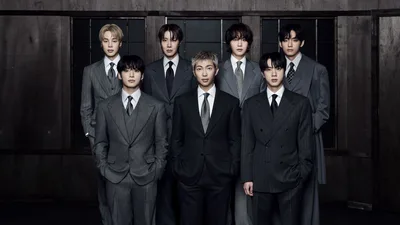 BTS Formal Portrait K-Pop Icons 5K - free music wallpaper 5120×2880