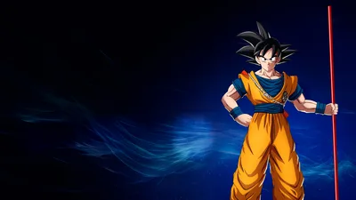 Goku's Power Awaits in the Blue Abyss - free anime wallpaper 3840×2160