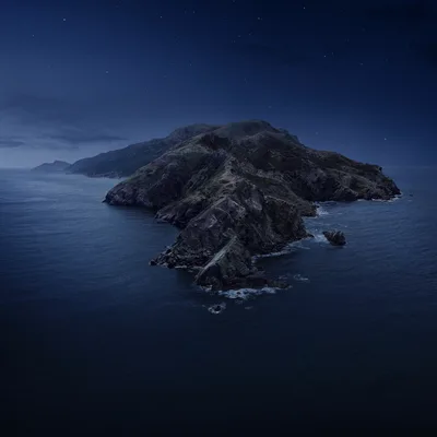 Midnight Island Under Starlit Skies - free nature wallpaper 6016×6016
