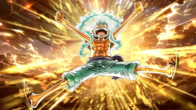 Laughing Luffy's Radiant Gear 5 Ascension - free anime wallpaper 5120×2880
