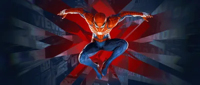 Spider-Man Advanced Suit in Action 8K - free gaming wallpaper 7680×3292