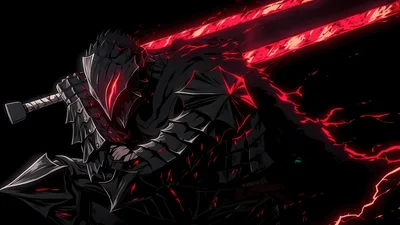 Guts Berserker Armor Dragon Slayer AMOLED - free dark wallpaper 5120×2880