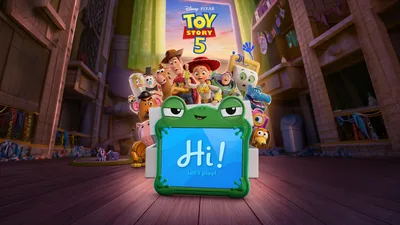 Toy Story 5 Adventure Awaits on Lilypad - free movies & tv wallpaper 5120×2880