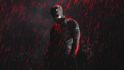 Daredevil Born Again Season 2 Dark Rain - free dark wallpaper 6000×3407