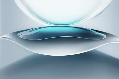 Ethereal Blue Waves - Modern Abstract Design - free abstract wallpaper 5120×3413