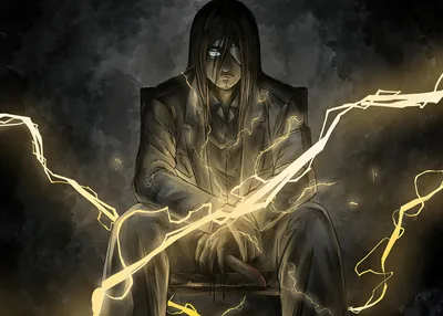 Eren's Wrath: Lightning's Charge - free anime wallpaper 3840×2743