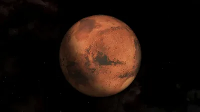 Mars: The Red Planet in Deep Space - free space wallpaper 5120×2880